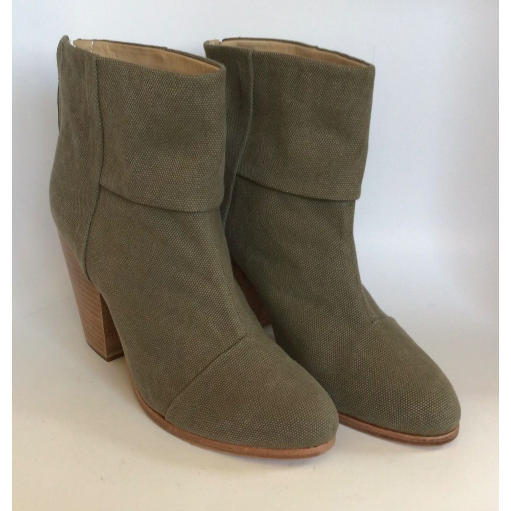 NEW RAG & BONE Stonewall Green Classic Newbury Ankle Boots (Size 40) - MSRP $495 - Picture 4 of 11